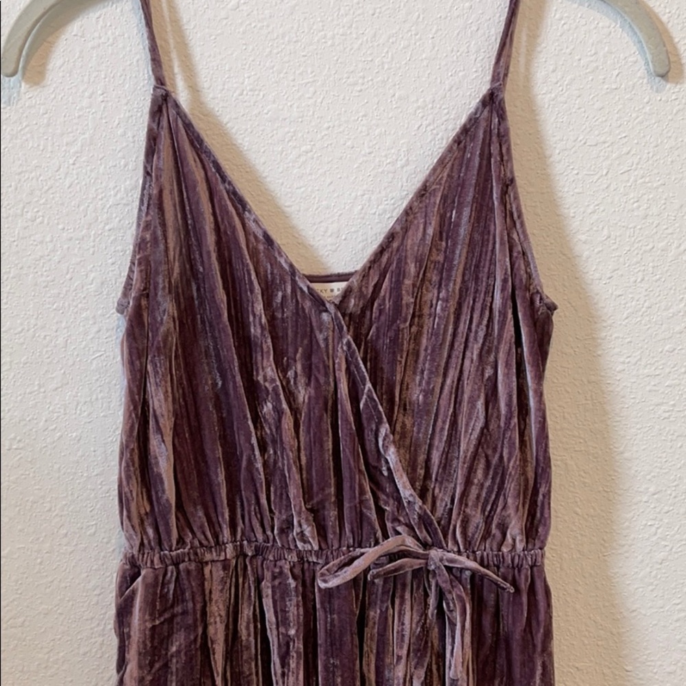 Velvet Midi Wrap Dress